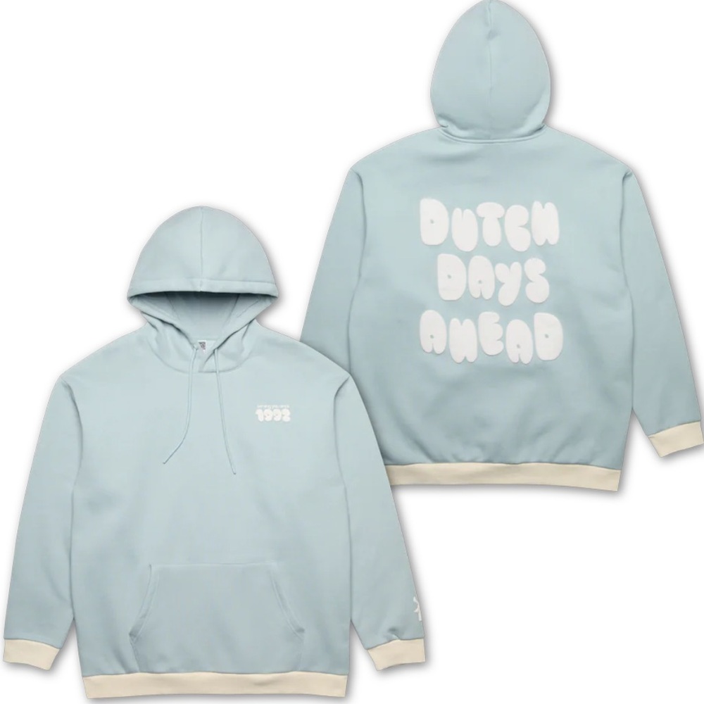 Dutch Bros XL BRAND NEW IN PACKAGE Light Blue + White Newest Released Hoodie DB